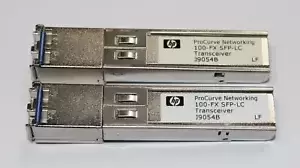 Lot of 2 - HP | J9054B | 100-FX SFP-LC Transceiver Module