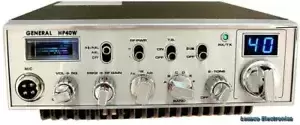 General HP40W 10 Meter Amateur Ham Mobile Radio AM FM Blue LED 100W Transceiver