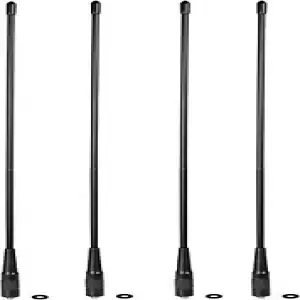 4Pack Dual Band VHF UHF Ham Two Way Radio Antenna Flexible Whip  SMA for BF-F8HP