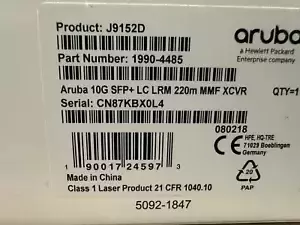 J9152D  HPE Aruba - SFP+ transceiver module - 10 GigE - Brand New Sealed