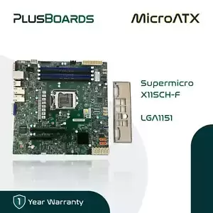 Supermicro X11SCH-F LGA 1151 DDR4 MicroATX Server Motherboard w/ I/O Shield