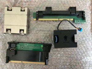 DELL POWEREDGE R520 SERVER  DUAL CPU PROCESSOR UPGRADE KIT RISERS FAN HEATSINK